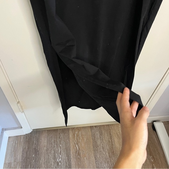 Vixxsin Black Cora Hooded Lace Up Goth Studded Sleeveless Midi Dress - Picture 3 of 7